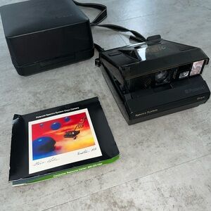 Polaroid Spectra System Onyx Instant Camera limited edition retro vintage